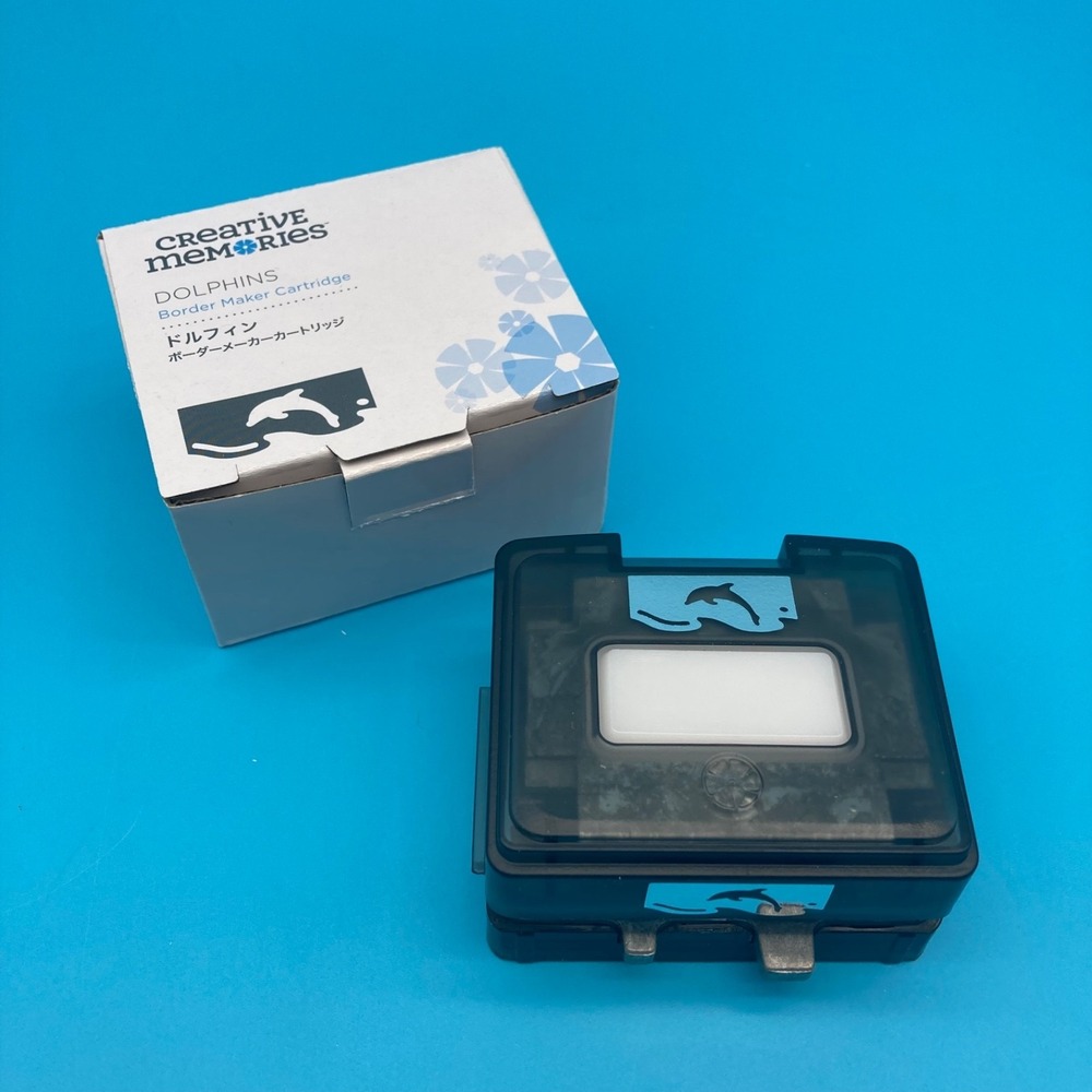 Creative Memories Dolphins Border Maker Cartridge Like New With Box